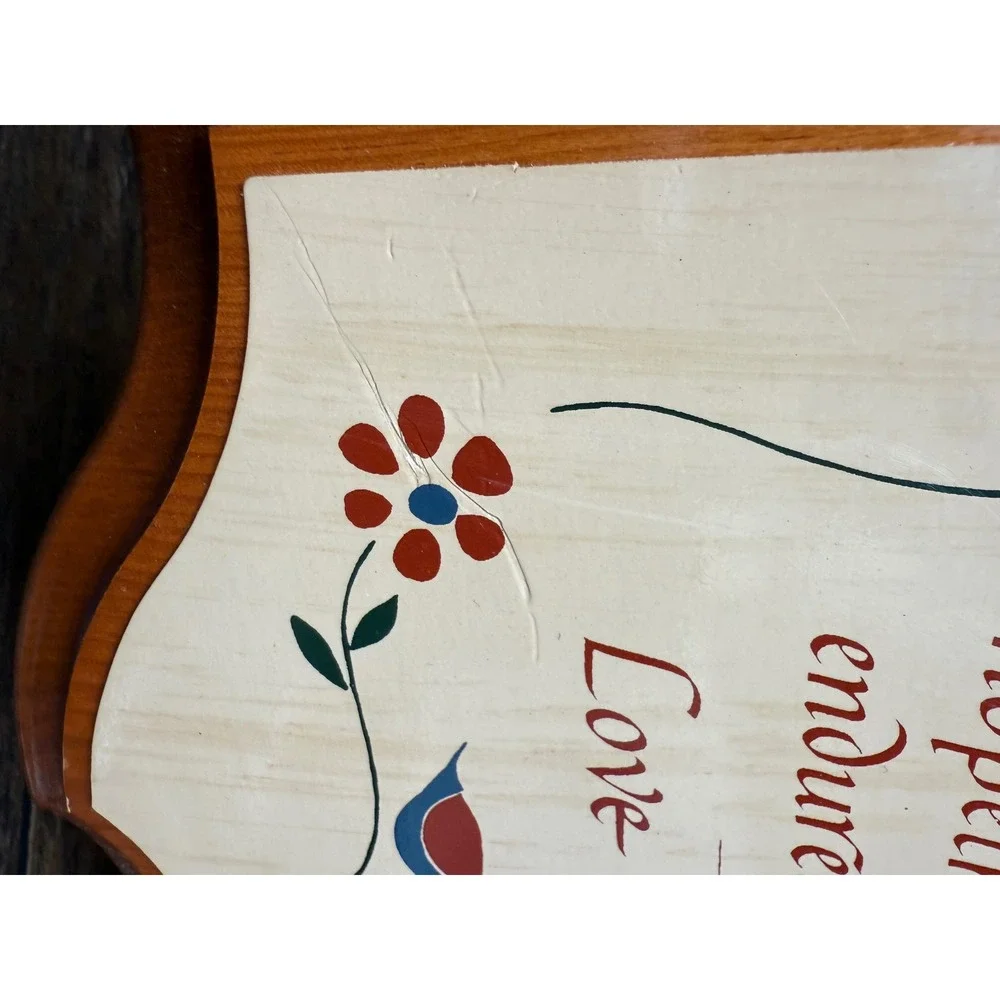 Vintage Love Wall Plaque: Inspirational Rustic‎ Farmhouse Decor